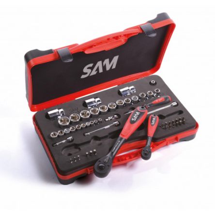 SAM 1/2 Zoll; 1/4 Zoll 6-Punkt; Phillips-Bit; Pozidriv-Bit; Schlitz-Bit; Torx-Bit Standard-Steckschlüssel/Bit-Satz