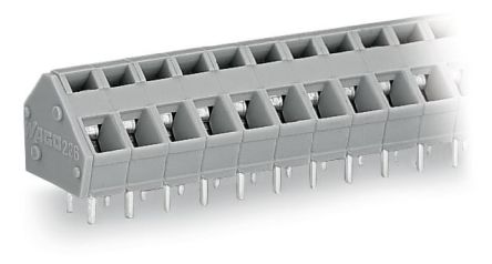 Wago 236 Leiterplatten-Anschlussklemme / Buchse, Für Durchsteckmontage, 8-polig / 1-reihig, Raster 5.08mm