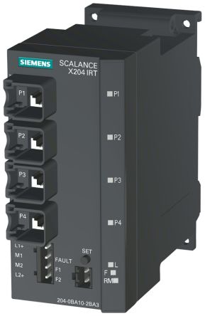 Siemens Commutateur Géré SCALANCE X204IRT, 4 Ports