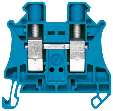 Siemens Bloc De Jonction Rail DIN 8WH, 6mm², A Visser, Bleu