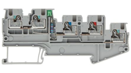 Siemens Sentron Thermoplast Anschlussklemme Grau Klemme 5-polig 1,5 Mm² / 13.5A