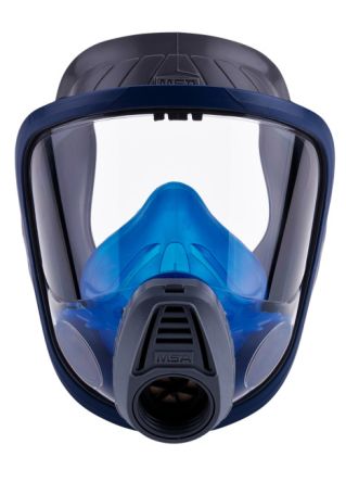 MSA Safety Advantage Atemschutzmaske M, Vollmaske, Grau/Blau, Hypoallergen