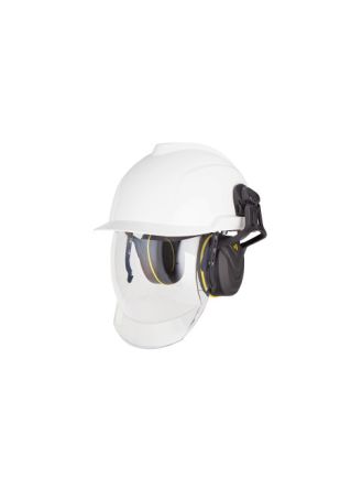 MSA Safety V-Gard 950 Schutzhelm, Mit Kinnriemen, Verstellbar Und Augenschutz Weiß