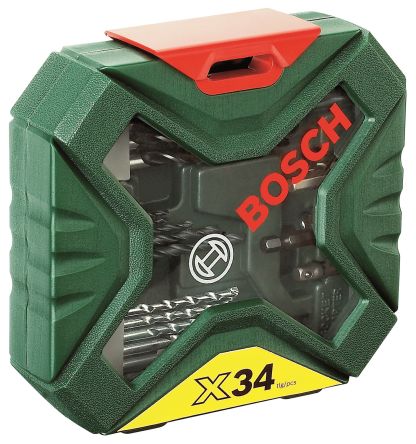 Bosch Steinbohrer, Metallbohrer, Holzbohrer Satz 2mm → 8mm, 34-teilig Für Für Verschiedene Materialien