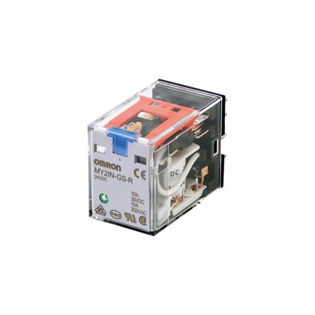 Omron Plug In Latching Power Relay, 24V Ac Coil, 10A Switching Current, DPDT