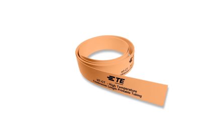 TE Connectivity Cross Linked Polyolefin Orange Cable Sleeve, 50m Length, HT-CT Series