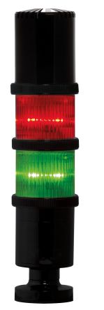 RS PRO LED Signalturm Bis 4-stufig Linse Gelb, Grün, Rot Blitz, Dauer