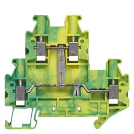 Siemens 8WH DIN-Schienen Reihenklemme Doppelstock Grün, Gelb, 2.5mm², Schraubanschluss