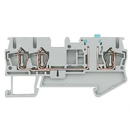 Siemens Bloc De Jonction 8WH, 2.5mm², Cage à Ressort, Gris
