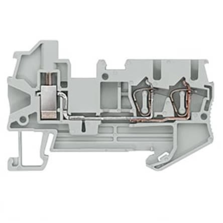 Siemens 8WH DIN-Schienen Reihenklemme Grau, 2.5mm², 800 V, Feder