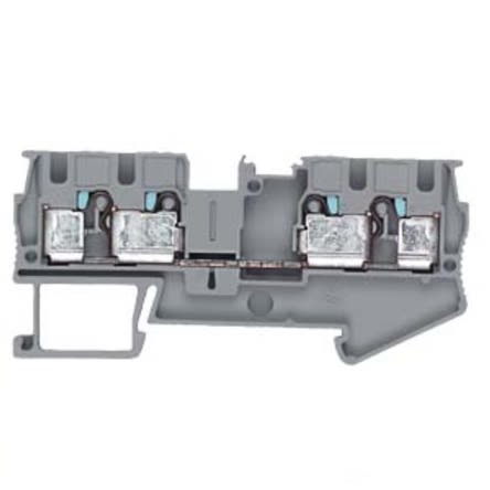 Siemens 8WH DIN-Schienen Reihenklemme Grau, 4mm², 800 V, Steckanschluss