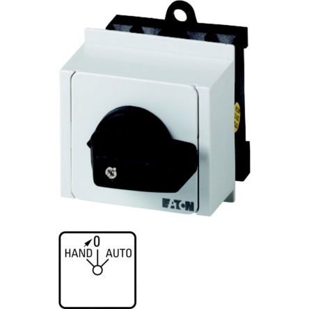 Eaton, 2P 3 Position 45° Changeover Cam Switch, 690V (Volts), 20A, Toggle Actuator