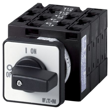 Eaton, 3P 9 Position 60° On-Off Cam Switch, 690V (Volts), 32A, Short Thumb Grip Actuator