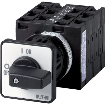 Eaton, 3P 2 Position 60° Multi Speed Cam Switch, 690V (Volts), 32A, Short Thumb Grip Actuator