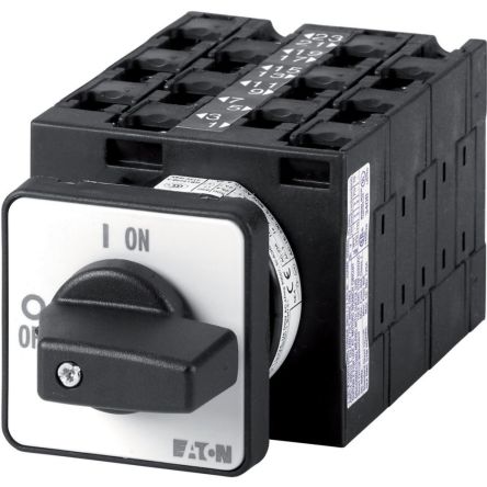 Eaton, 3P 4 Position 60° Multi Speed Cam Switch, 690V (Volts), 32A, Short Thumb Grip Actuator