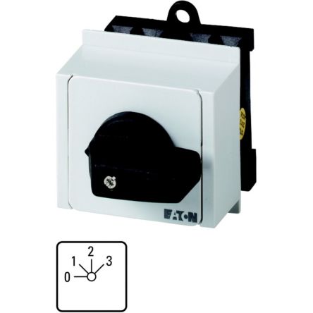 Eaton Interruttore Cam Serie Moeller Series T0 11506 T0-2-171/IVS 1P, 4 Posizioni, 20A, 690V (Volts)