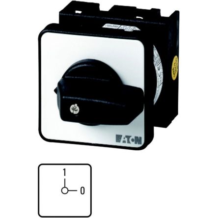 Eaton, 3P 2 Position 90° On-Off Cam Switch, 690V (Volts), 20A, Toggle Actuator