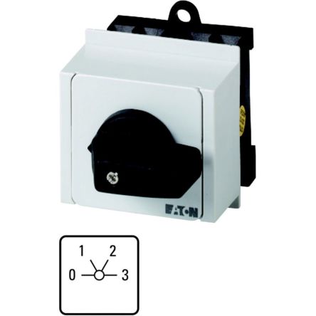 Eaton Interrupteur à Came Moeller Series T0, 4 Contacts, 1P, 20A