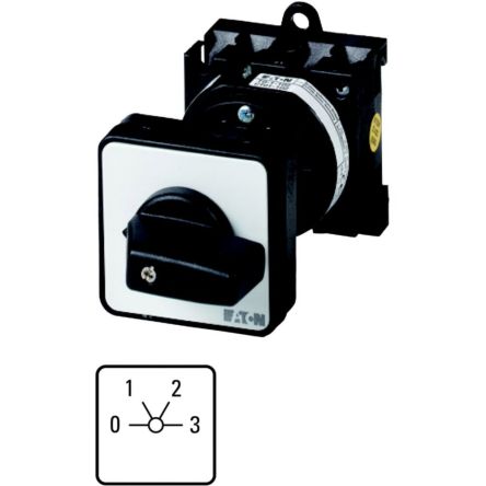 Eaton Moeller Nockenschalter, 1-polig / 20A, 690V (Volts), 4-Stufen, 60°-Wurfwinkel