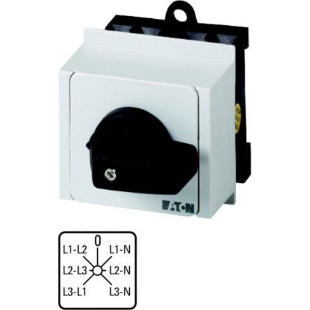 Eaton Moeller Nockenschalter, 3-polig / 20A, 690V (Volts), 3-Stufen, 45°-Wurfwinkel