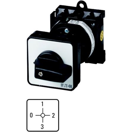 Eaton Moeller Nockenschalter, 2P / 20A, 690V (Volts), 4-Stufen, 30°-Wurfwinkel