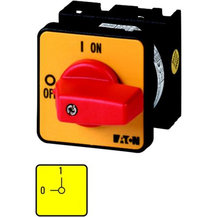 Eaton Moeller Series T0 Nockenschalter, 6-polig / 20A, 690V (Volts), 3-phasig, 2-Stufen, 90°-Wurfwinkel