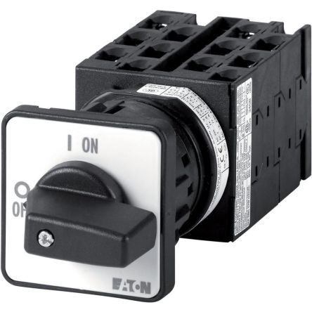 Eaton, 3P 12 Position 45° On-Off Cam Switch, 690V (Volts), 20A, Short Thumb Grip Actuator