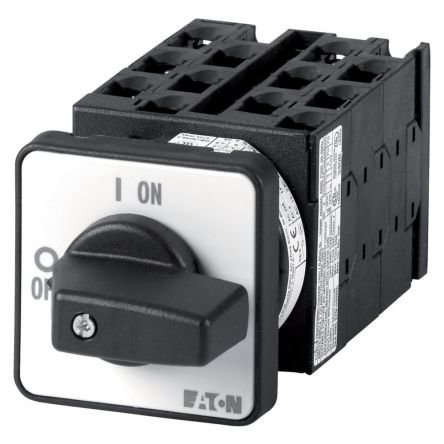 Eaton, 1P 3 Position 30° Multi Step Cam Switch, 690V (Volts), 20A, Short Thumb Grip Actuator