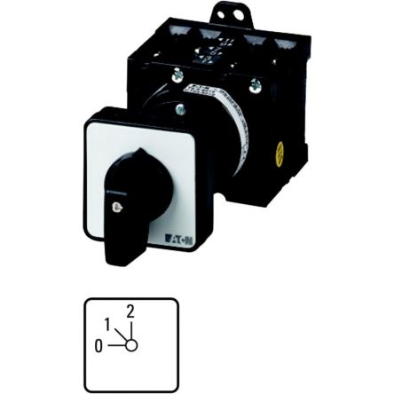 Eaton, 1P 3 Position 45° Multi Step Cam Switch, 690V (Volts), 32A, Short Thumb Grip Actuator