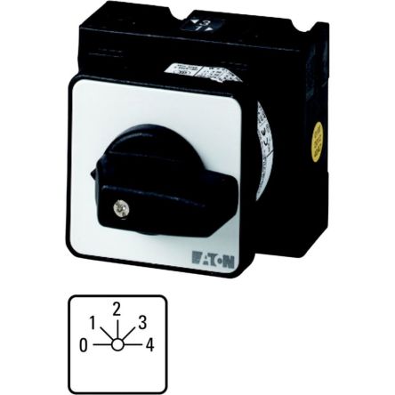 Eaton Moeller Nockenschalter, 1-polig / 32A, 690V (Volts), 5-Stufen, 45°-Wurfwinkel