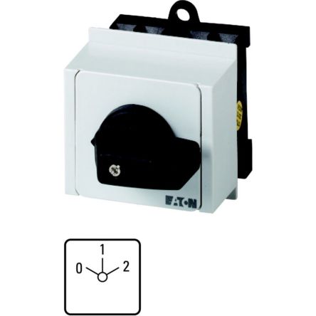 Eaton Moeller Series T0 Nockenschalter, 3-polig / 20A, 690V (Volts), 3-phasig, 3-Stufen, 60°-Wurfwinkel