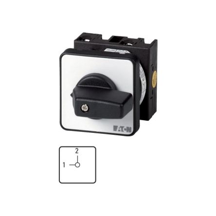 Eaton, 1P 2 Position 90° Changeover Cam Switch, 690V (Volts), 20A, Short Thumb Grip Actuator
