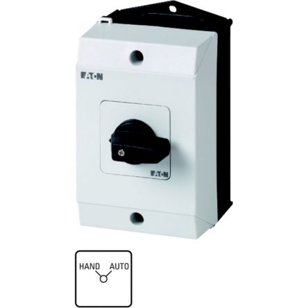 Eaton Moeller Series T0 Nockenschalter, 2P / 20A, 690V (Volts), 2-Stufen, 90°-Wurfwinkel