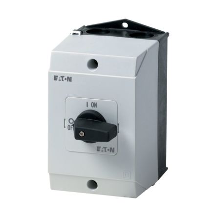 Eaton, 3P 2 Position 90° On-Off Cam Switch, 690V (Volts), 20A, Short Thumb Grip Actuator