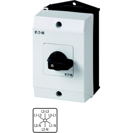 Eaton Moeller Nockenschalter, 3-polig / 20A, 690V (Volts), 6-Stufen, 60°-Wurfwinkel