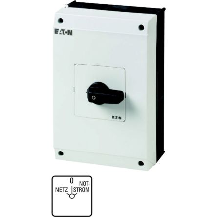 Eaton Interruttore Cam Serie Moeller 223024 T5B-4-41/I4 4P, 3 Posizioni, 63A, 690V (Volts)