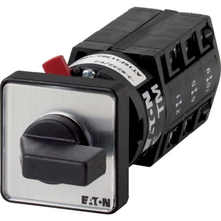 Eaton, 6P 2 Position 90° On-Off Cam Switch, 500V (Volts), 10A, Short Thumb Grip Actuator