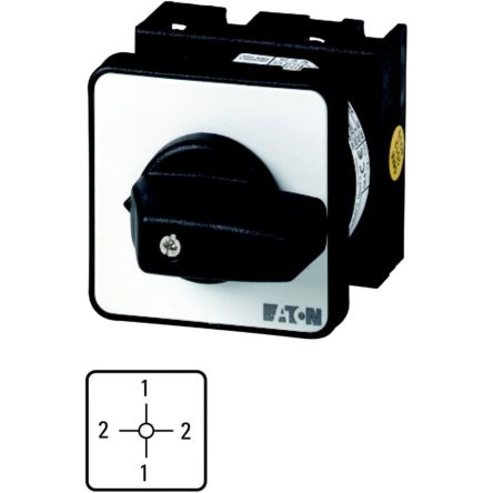 Eaton Moeller Series T0 Nockenschalter, 1-polig / 20A, 690V (Volts), 3-phasig, 4-Stufen, 90°-Wurfwinkel