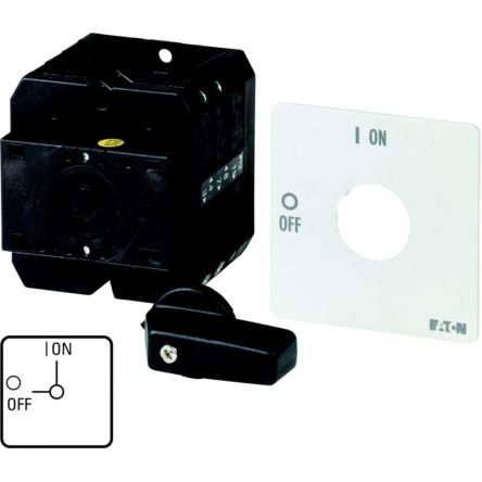 Eaton Moeller Nockenschalter, 6-polig / 63A, 1 Schließer/1 Öffner, 690V (Volts), 2-Stufen, 90°-Wurfwinkel