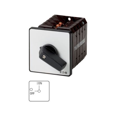 Eaton, 3P 2 Position 90° On-Off Cam Switch, 690V (Volts), 63A, Short Thumb Grip Actuator