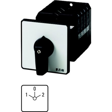 Eaton, 1P 3 Position 60° Changeover Cam Switch, 690V (Volts), 63A, Short Thumb Grip Actuator