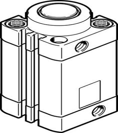 Festo Serie DFSP Klemmzylinder, Kolben-Ø 32mm / Hub 15mm, Bis 10 Bar