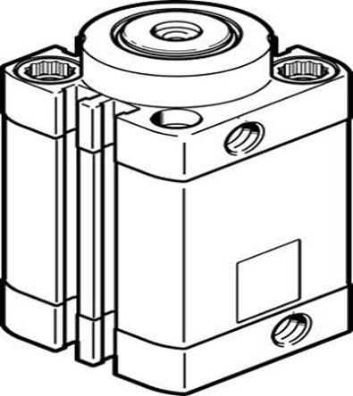 Festo Serie DFSP Klemmzylinder, Kolben-Ø 32mm / Hub 20mm, Bis 10 Bar