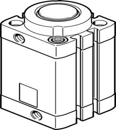 Festo Serie DFSP Klemmzylinder, Kolben-Ø 40mm / Hub 30mm, Bis 10 Bar