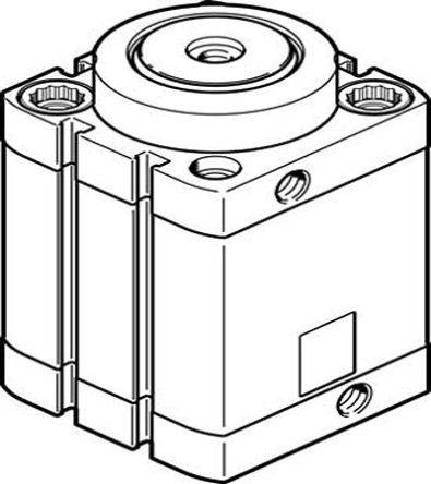 Festo Serie DFSP Klemmzylinder, Kolben-Ø 50mm / Hub 20mm, Bis 10 Bar