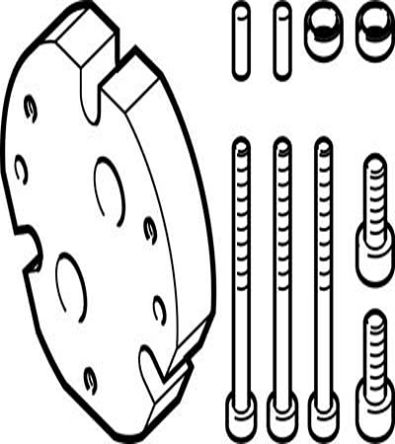 Festo Adapter DHAA-G-Q11-25-B7-35 Zur Verwendung Mit Greifer