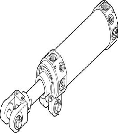 Festo DW 558097 Pneumatikzylinder Doppeltwirkend, Bohrung Ø 50мм / Hub 50мм