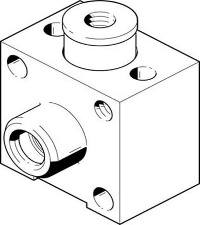 Festo Klemmstück, 16мм X 6мм, 10 Bar Max.