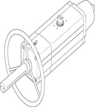 Festo Schwenkantrieb, Drehwinkel 90°, 8,4 Bar