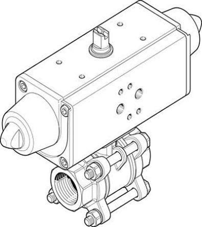 Festo 2-Wege Kugelventil Pneumatisch